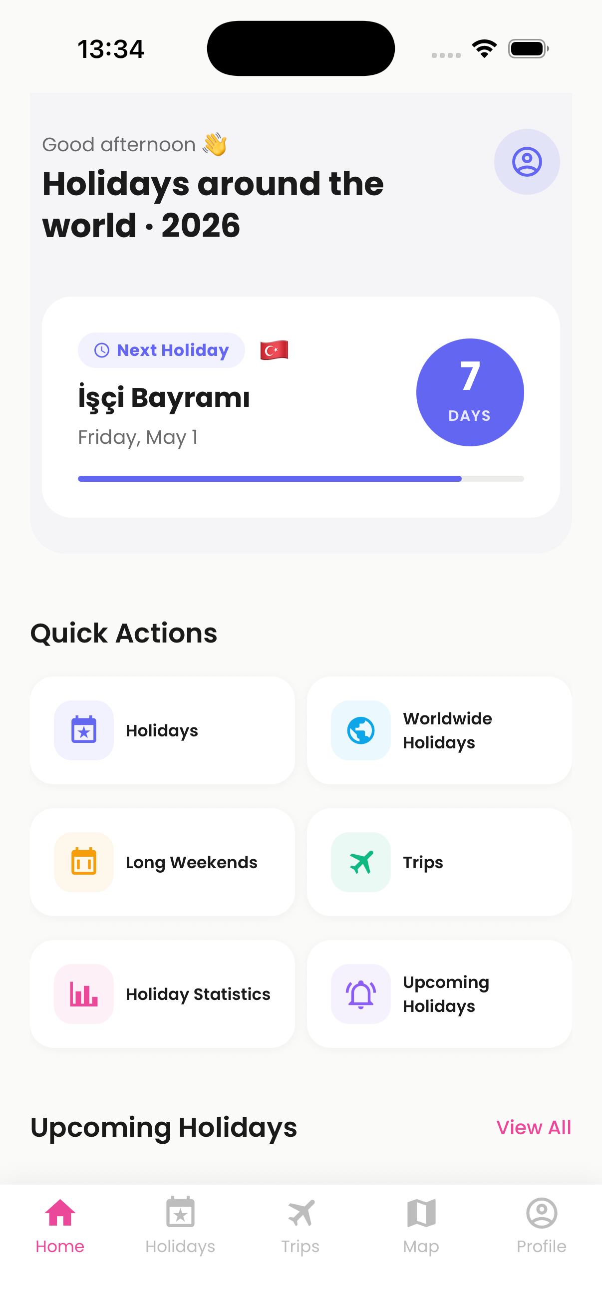 BridgeDays app screenshot